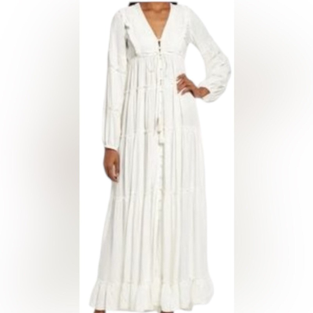 Areastar NWT white medium maxi Ali‎ dress, cottagecore, bridal, boho
